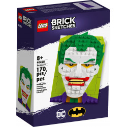 LEGO® Brick Sketches 40428 Joker™ - Eine einzigartige 3D-Brick-Kunst für DC-Comics-Fans